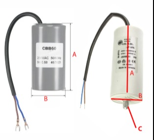 Motor Cap 150UF Wire Type