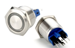Indicator SS Metal On/Off Push Button 22mm