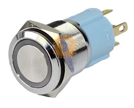 SS Metal Indicator On/Off Push Button 16mm